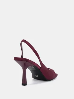 Novo Wide Fit Wide Fit Leah Slingback Sandals Red New