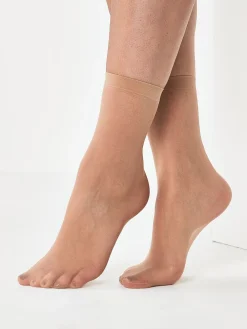 Next 20 Denier Ankle Socks 5 Pack Nude Best