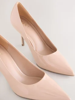 Next Extra Wide Fit Forever Comfort® Point Toe Court Heels Nude Sale