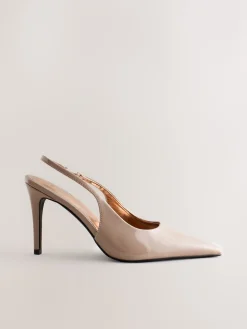 Next Forever Comfort® Point Toe Slingback Heels Nude Discount