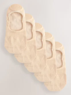 Next Invisible Socks 5 Pack Nude Sale