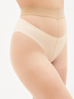 Next Sandal Toe Sheer 5 Denier Tights Nude Hot