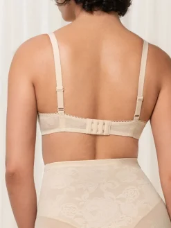 Triumph Nude Wild Rose Sensation Wired Padded Bra New