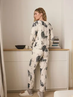 Next Oatmeal Hamish The Highland Cow Cosy Long Sleeve Pyjamas Hot