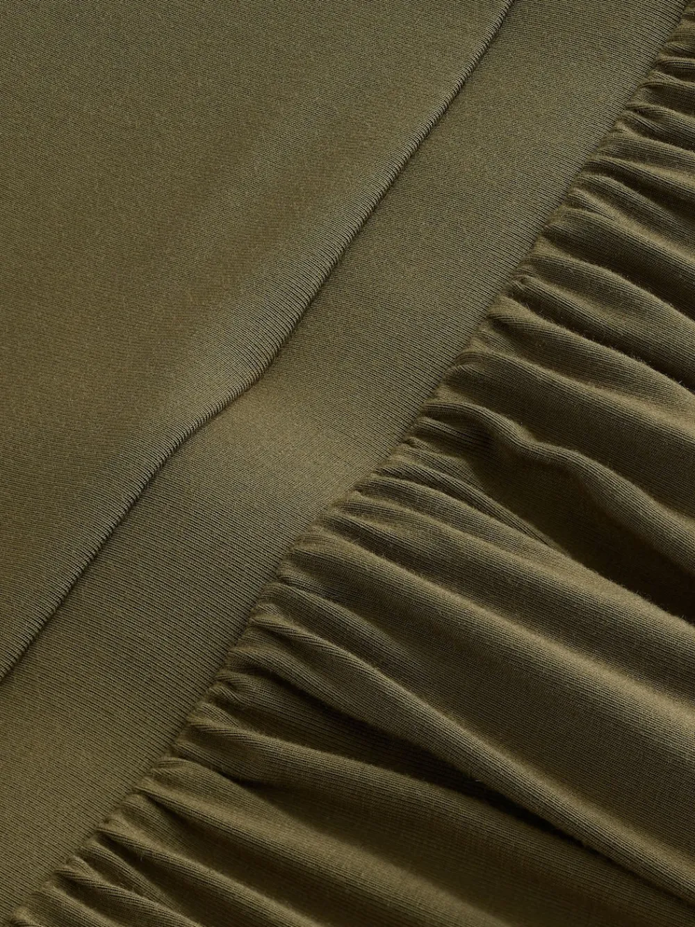 Next Jersey Waisted Summer Dress Olive Green Best