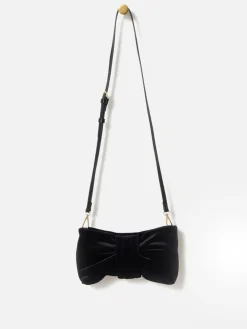 Oliver Bonas Black Bow Clutch Bag Online