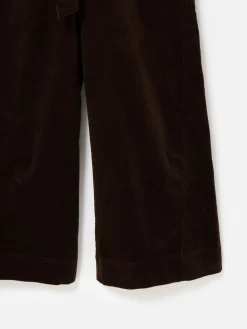 Oliver Bonas Brown Corduroy V-Neck Tie Waist Jumpsuit Best