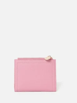 Oliver Bonas Pink Kinley Zipped Coin Purse Clearance