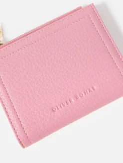 Oliver Bonas Pink Kinley Zipped Coin Purse Clearance