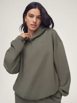 OSIA Olive Green Oversized Hoodie Outlet