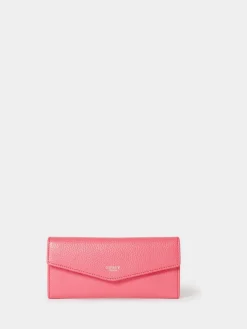 Osprey London The Neptune Leather Purse & Card Holder Set Pink Discount