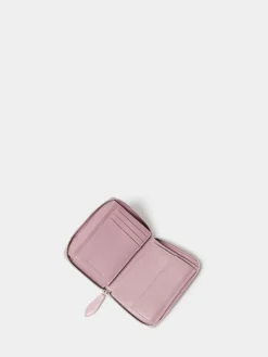 Osprey London The Wentworth Medium Leather Zip Around Purse Purple Discount