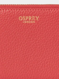 Osprey London The Core Small Leather Zip Around Purse Red Best