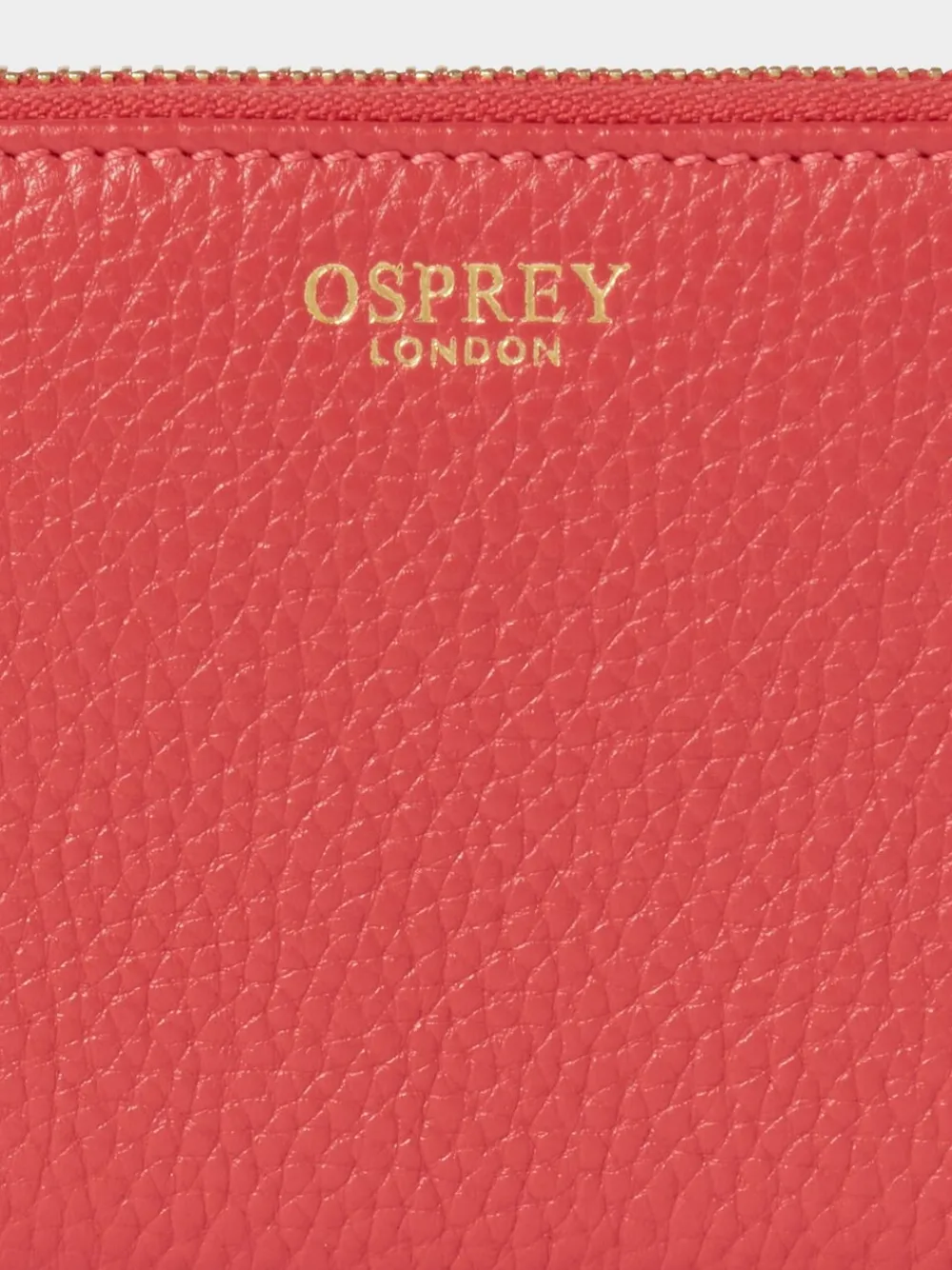 Osprey London The Core Small Leather Zip Around Purse Red Best
