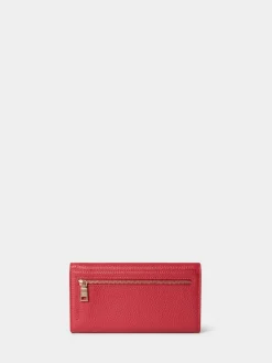 Osprey London The Core Medium Leather Matinee Purse Red New