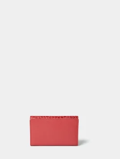 Osprey London The Kellie Leather Matinee Purse Red Clearance