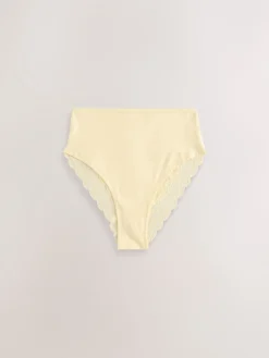 Next Paisley High Rise High Leg Cotton Lace Knickers 4 Pack Hot