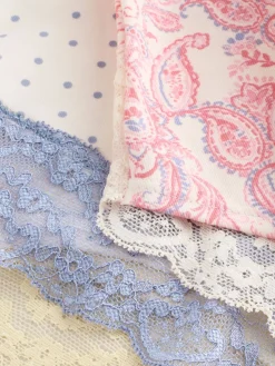 Next Paisley High Rise High Leg Cotton Lace Knickers 4 Pack Hot