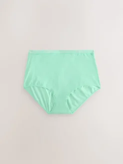 Next Pastel Full Brief Cotton Logo Knickers 4 Pack Discount