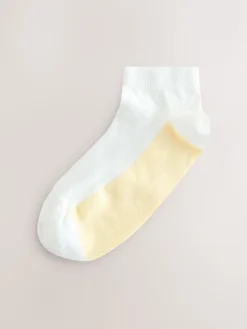 Next Pastel Marl Footbed Trainer Socks 4 Pack Clearance