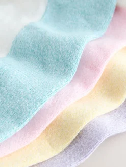 Next Pastel Marl Footbed Trainer Socks 4 Pack Clearance
