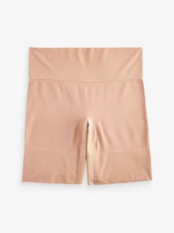 Next Seamless Smoothing Anti-Chafe Shorts 2 Pack Pastel Rose Nude / White New