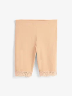 Next Cotton Blend Anti-Chafe Shorts 2 Pack Pastel Rose Nude Hot