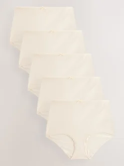 Next Pastel Rose Nude Full Brief Cotton Rich Knickers 5 Pack Hot