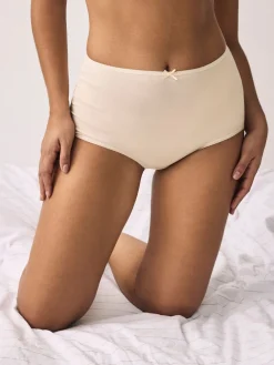 Next Pastel Rose Nude Full Brief Cotton Rich Knickers 5 Pack Hot