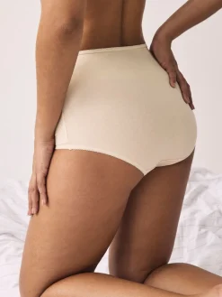 Next Pastel Rose Nude Full Brief Cotton Rich Knickers 5 Pack Hot