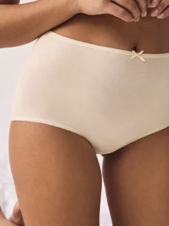 Next Pastel Rose Nude Full Brief Cotton Rich Knickers 5 Pack Hot