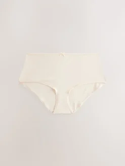 Next Pastel Rose Nude Midi Cotton Rich Knickers 5 Pack