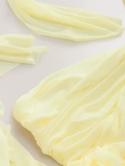 Next Pastel Yellow Mesh Multiway Wedding Guest Bridesmaid Maxi Dress Outlet