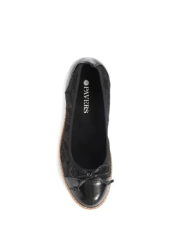 Pavers Ballet Pumps Black New