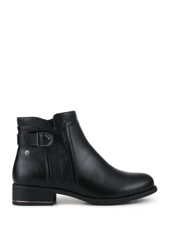 Pavers Ladies Ankle Boots Smart Black Discount