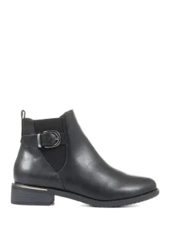 Pavers Black Ladies Chelsea Boots Online