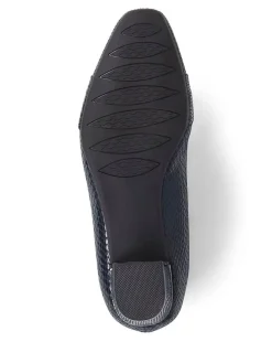 Pavers Heeled Court Shoes Blue Sale