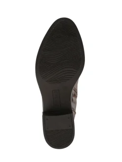 Pavers Brown Warm Lined Long Boots With Stretch Calf Fitting Sale