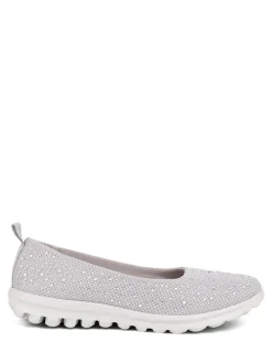 Pavers Standard Fit Lightweight Slip On Pumps Grey Sale