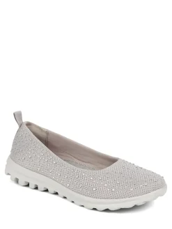 Pavers Standard Fit Lightweight Slip On Pumps Grey Sale