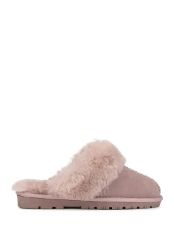Pavers Sheepskin Lined Slippers Pink Online