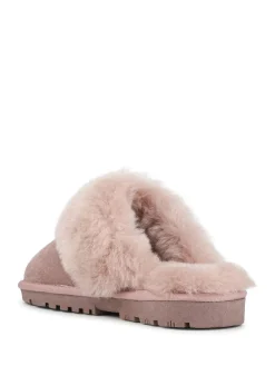 Pavers Sheepskin Lined Slippers Pink Online