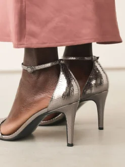 Next Forever Comfort® Strappy Heeled Sandals Pewter Online