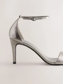 Next Forever Comfort® Strappy Heeled Sandals Pewter Online