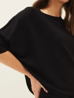 Phase Eight Black Becca Batwing Knitted Dress Discount