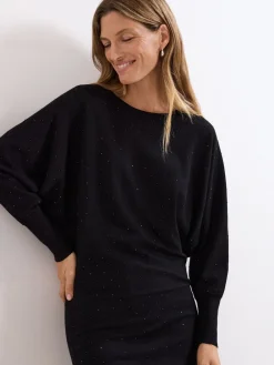 Phase Eight Becca Hotfix Dress Black Hot