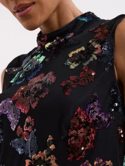 Phase Eight Black Lela Sequin Dress Clearance