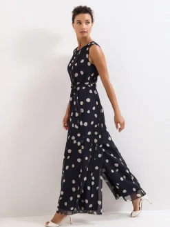 Phase Eight Blue Maxine Spot Jumpsuit Outlet