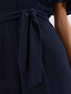 Phase Eight Blue Petite Orwen Jumpsuit Outlet