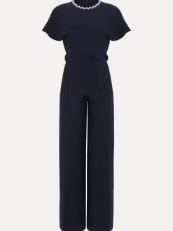 Phase Eight Blue Petite Orwen Jumpsuit Outlet